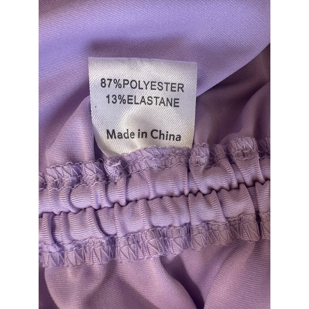 Princess Polly Penelope Drawstring Halter Mini Dress Lilac Ruched US 2 AU 6 NWT - Picture 8 of 10